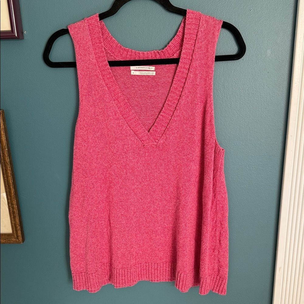 Anthropologie Raspberry Knit Top 176